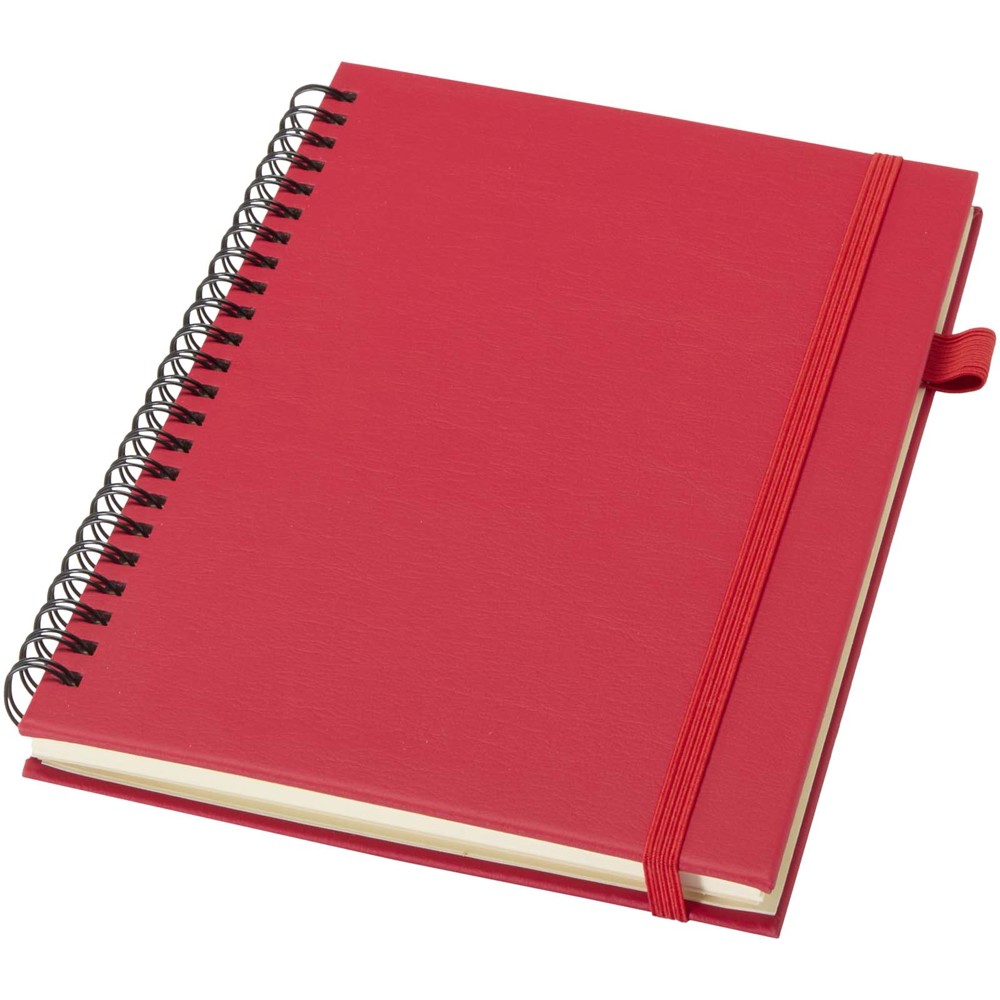 Liss A5 Hardcover Spiralnotizbuch aus recyceltem Kunststoff - rot
