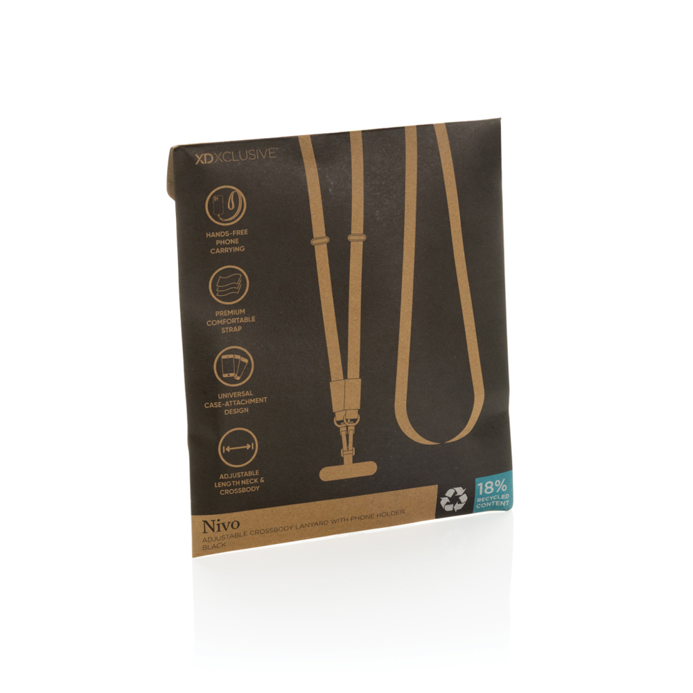 Nivo Crossbody-Handyband aus RCS recyceltem PET