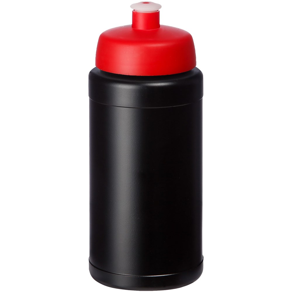 Baseline® Plus 500 ml Flasche mit Sportdeckel - schwarz, rot