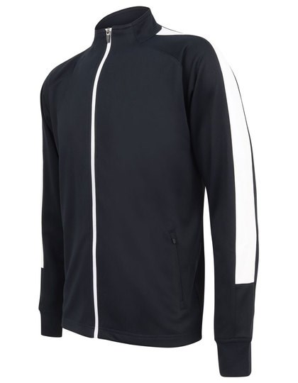 Finden+Hales - Adults Knitted Tracksuit Top - Navy, White