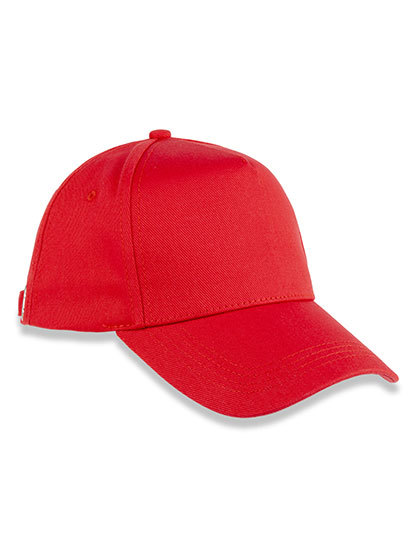 Result Headwear - 5-Panel Organic Cotton Cap - Red