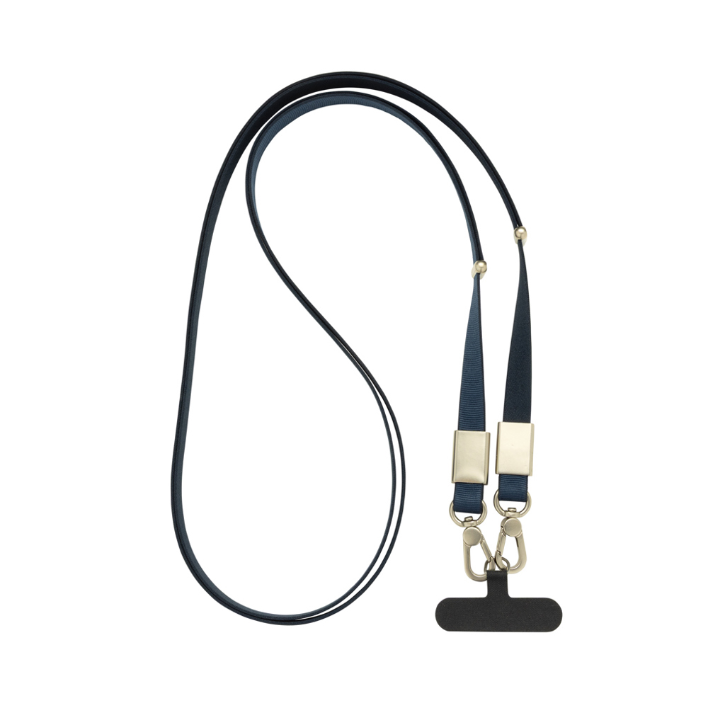 Nivo Crossbody-Handyband aus RCS recyceltem PET - navy blau (± PMS navy)