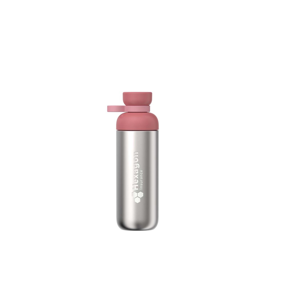 Mepal Vita 700 ml Wasserflasche aus recyceltem Edelstahl (Kohlensäure geeignet)