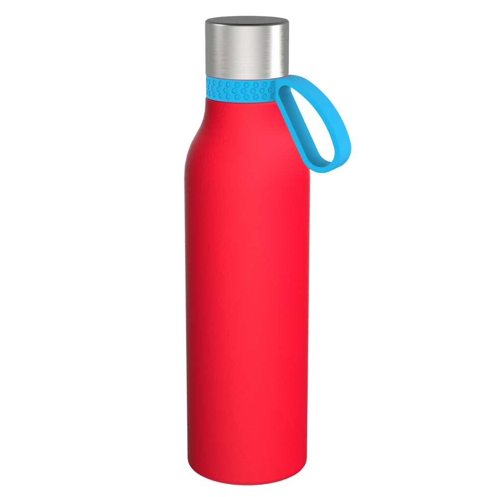 Trinkflasche RETUMBLER-myTOULON II 820 - cyan, rot