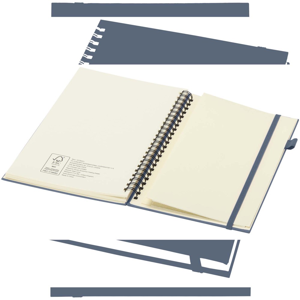Liss A5 Hardcover Spiralnotizbuch aus recyceltem Kunststoff