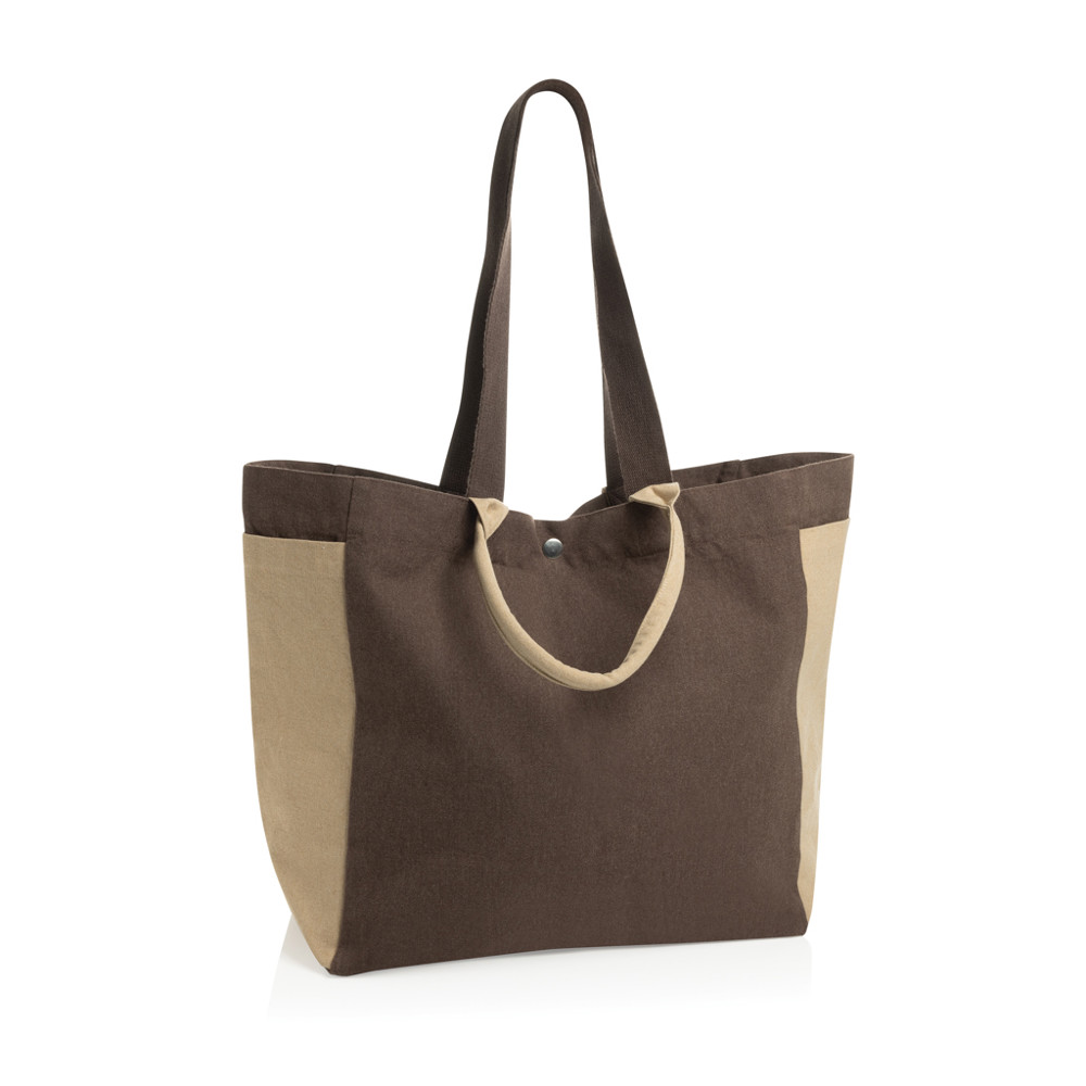 BEAU AWARE™ Allround-Shopper aus rec. Canvas 400gr/m² - braun (± PMS brown)