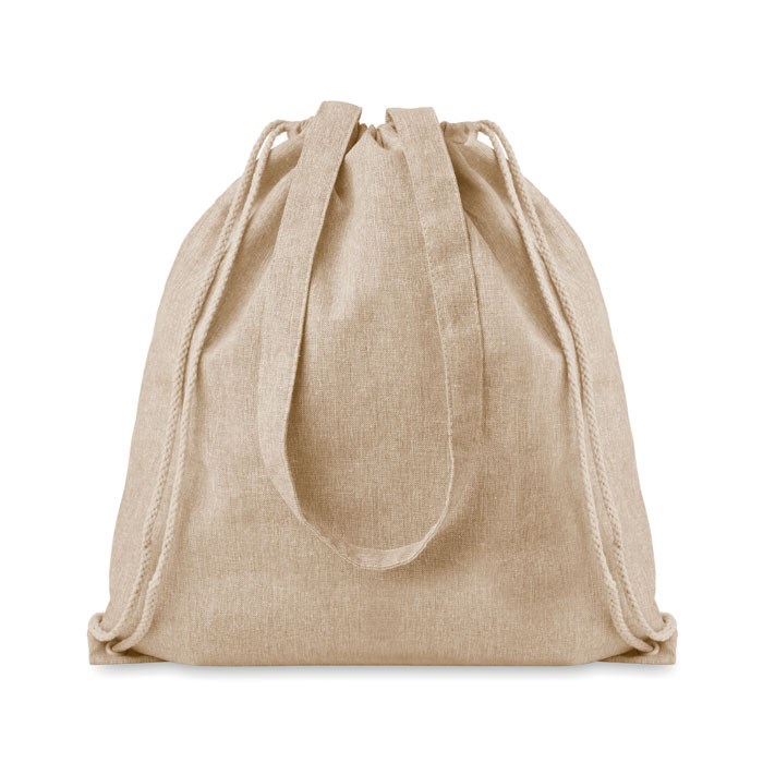 MOIRA DUO - Beutel von RPET mit Kordelzug - Beige