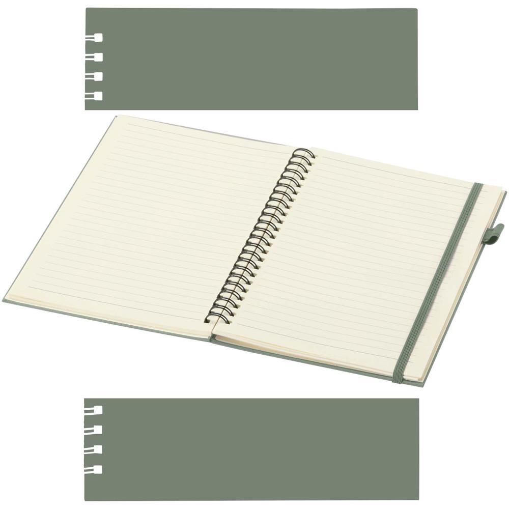 Liss A5 Hardcover Spiralnotizbuch aus recyceltem Kunststoff