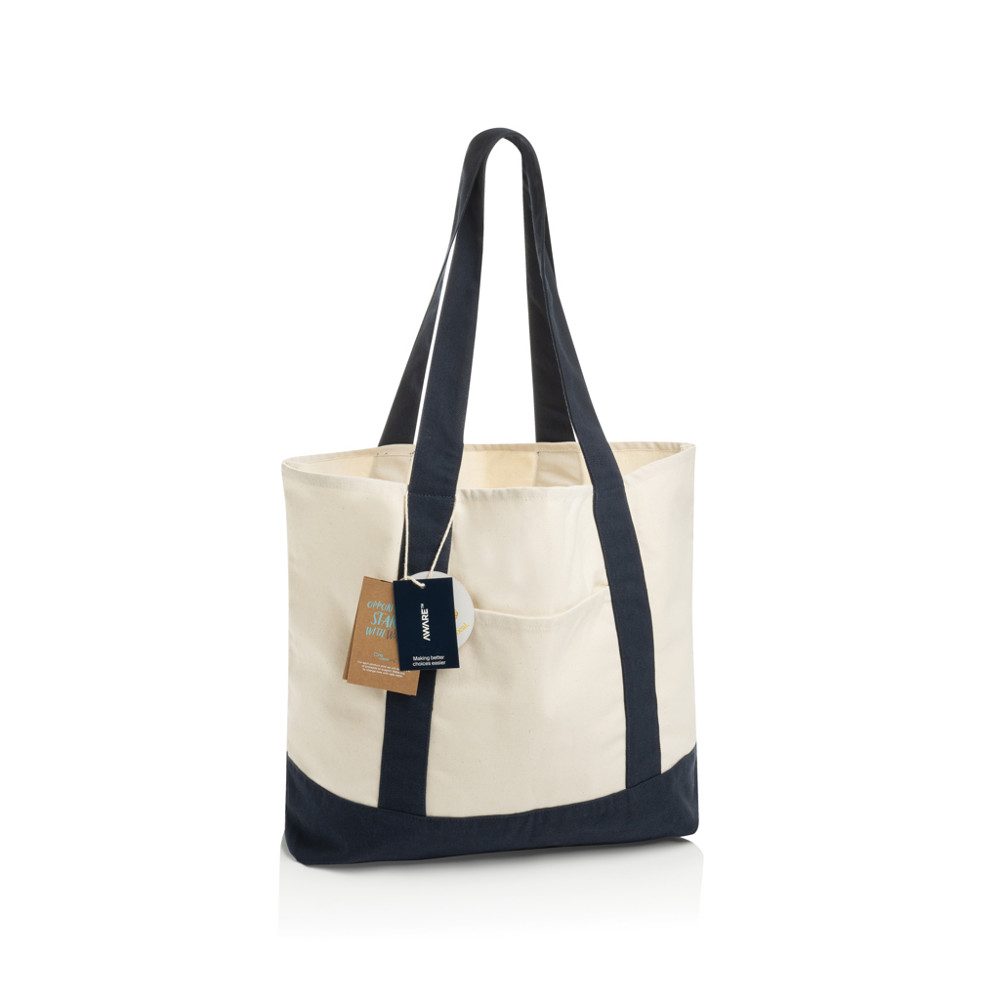 SHOP LOCAL AWARE™ Tasche aus recycelter Baumwolle, 350g/m²