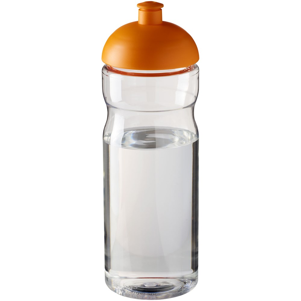 H2O Active® Base 650 ml Sportflasche mit Stülpdeckel - transparent, orange